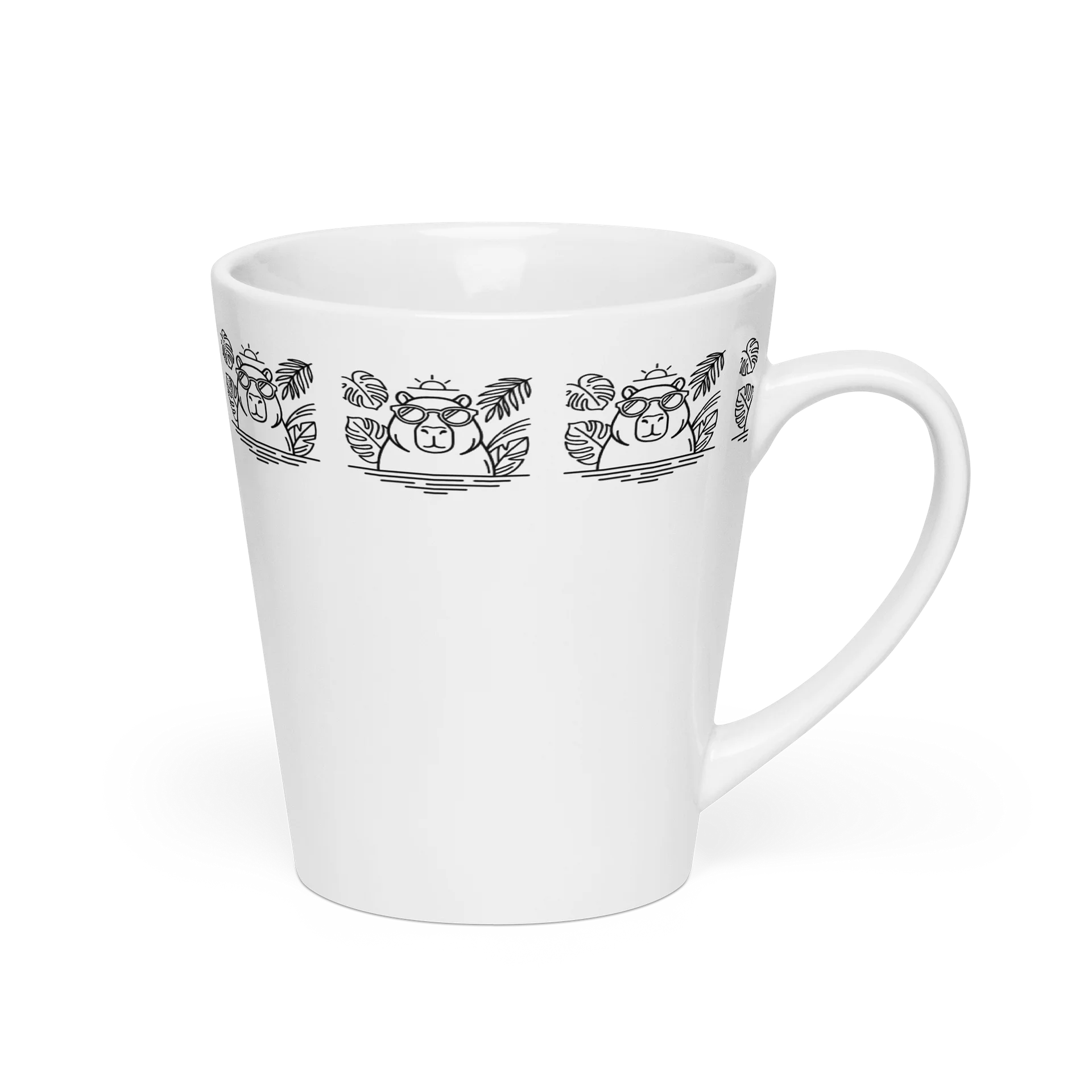 Timeless Minimalist Capybara Ceramic Mug, Brazil-Inspired 12 oz Quiet Tropics Edition product image (7)