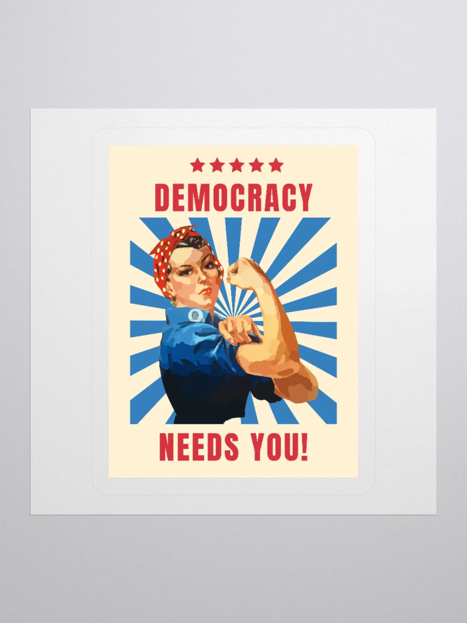 DEMOCRACY STICKER product image (4)