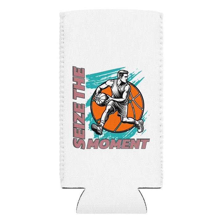 Seize the Moment Basketball Can Cooler product image (2)