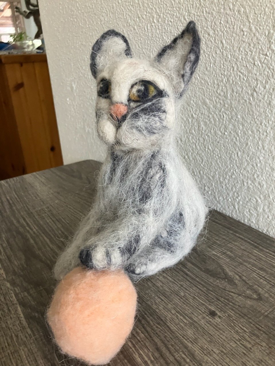 Needle Felted - The "Peaches & Cream" Artist Cat product image (3)