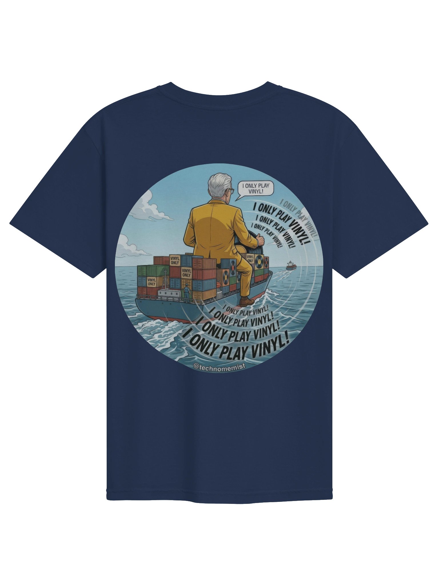 I Only Play Vinyl! Double Sided Shirt product image (74)
