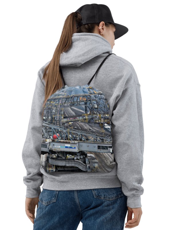 Drawstring bag - Brown coal mining conveyors bridge product image (2)