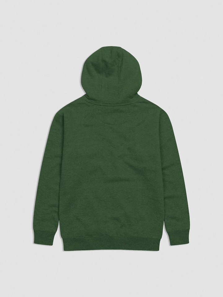 FUELED BY SPITE (green thread) embroidered heavyweight hoodie product image (2)