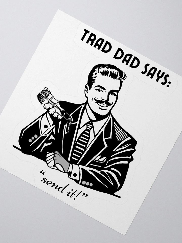 Trad Dad - Kiss-Cut Silhouette Sticker product image (6)