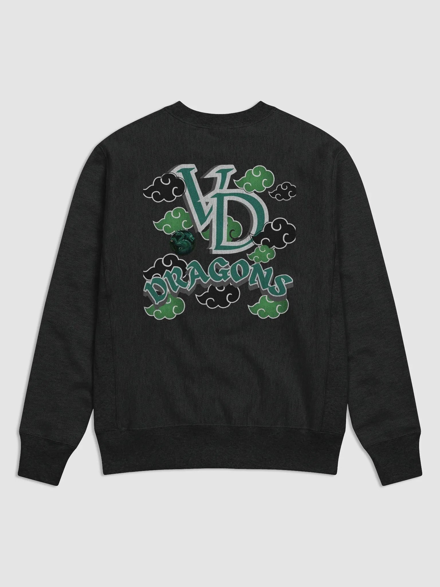 THE GREEN RAIN CLOUD HEARTED SWEATSHIRT product image (2)