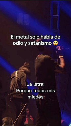 El metal solo habla de odio y de el diablo 🙄 

#metalcore #alternativemetal #badomens