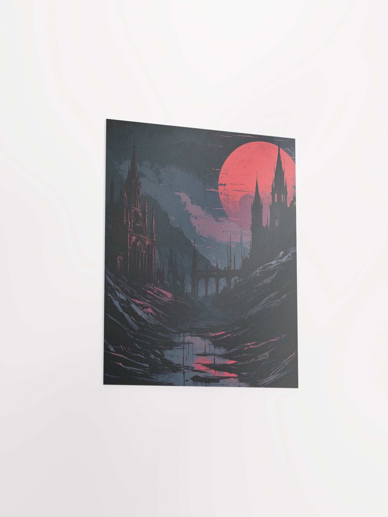 Red Eclipse Cathedral Matte Poster product image (21)