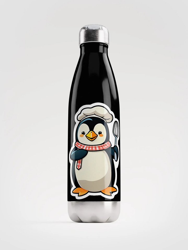 Whisking Penguin Stainless Steel Water Bottle product image (2)