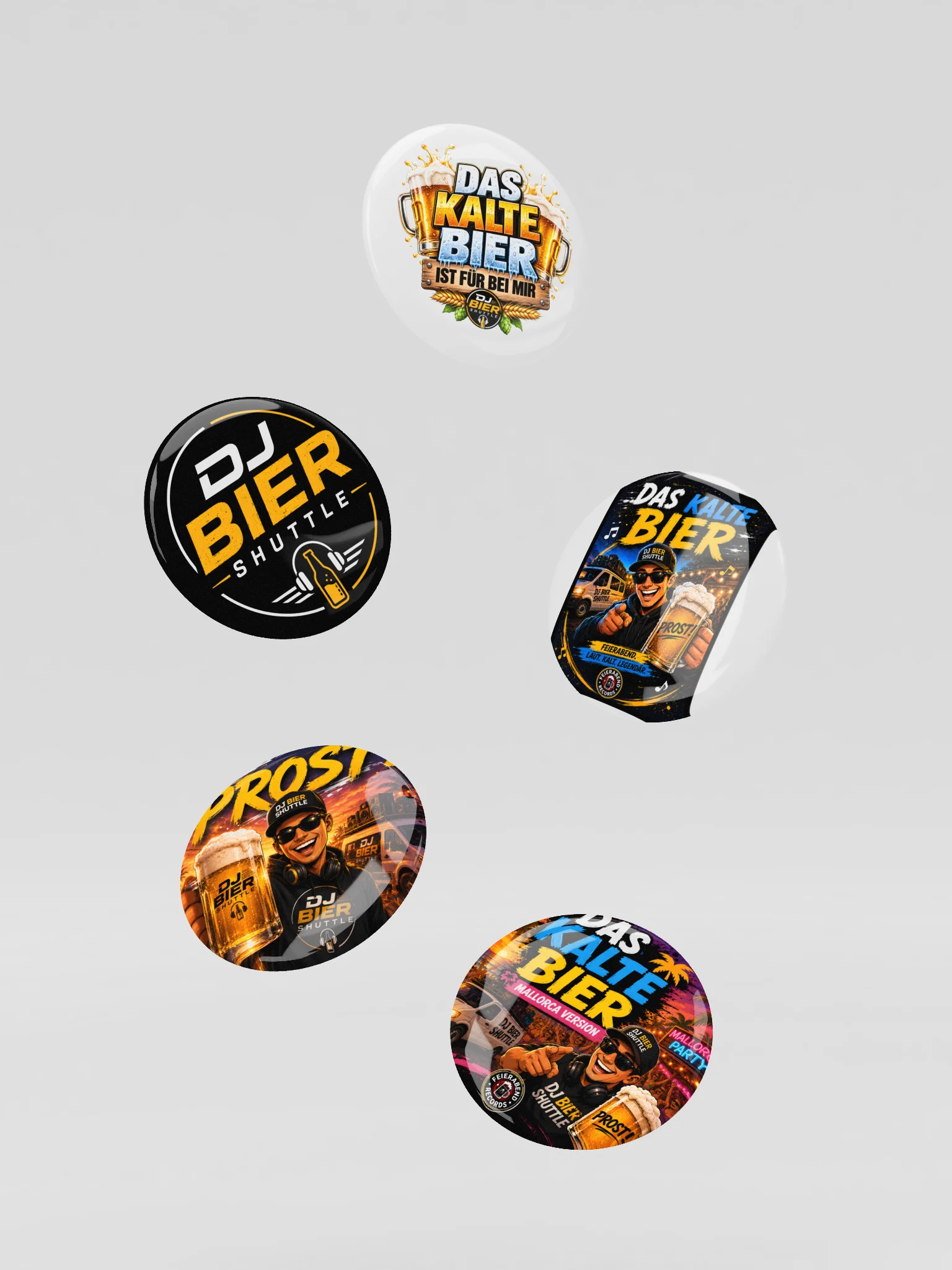 Das kalte Bier Button Set - 5 Stück product image (6)
