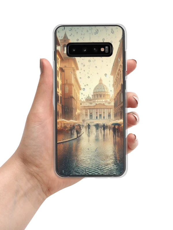Umbrella Street Scene Samsung® Case | AI Design product image (7)