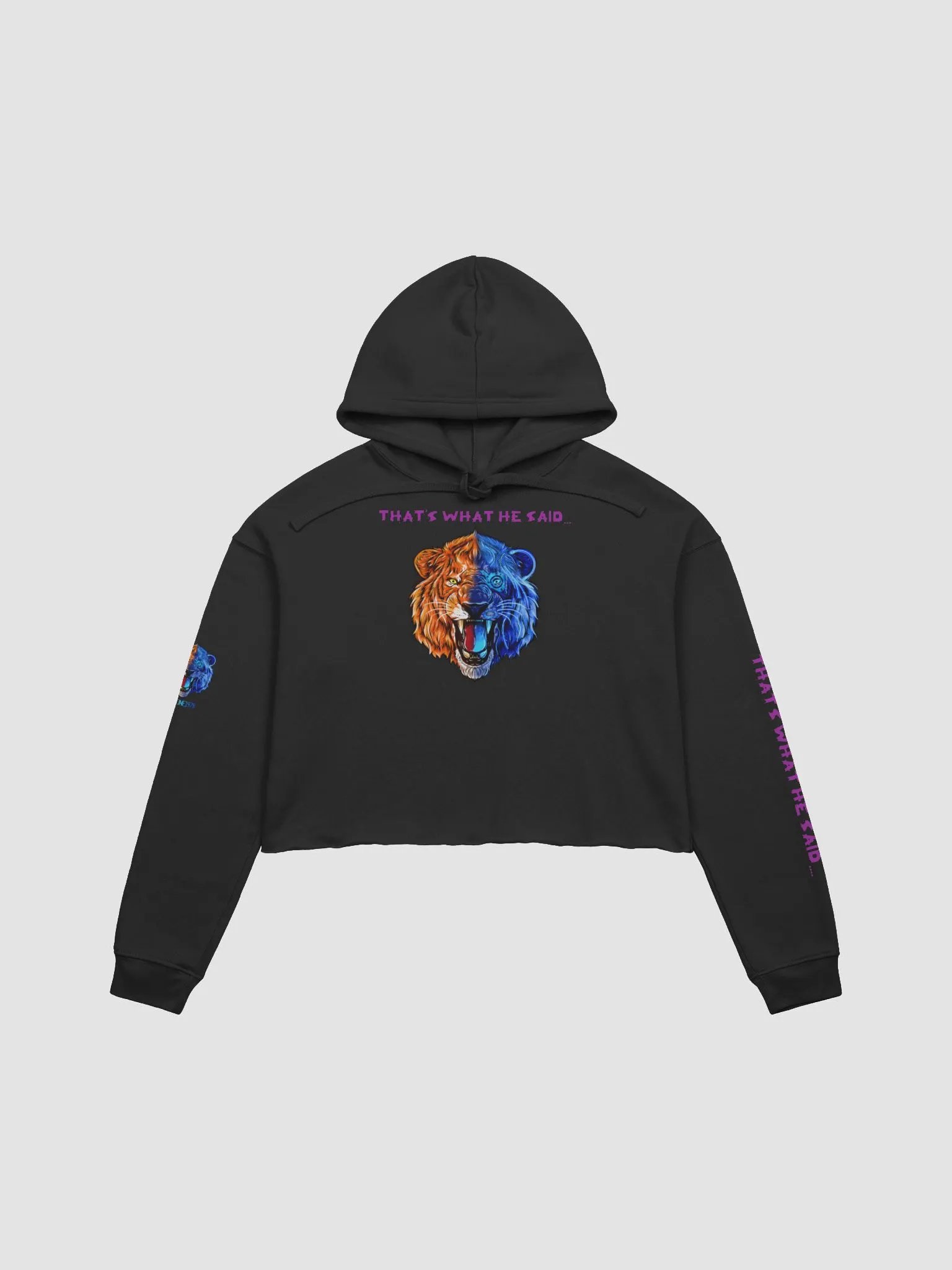 Bella+Canvas Fleece Crop Hoodie with 