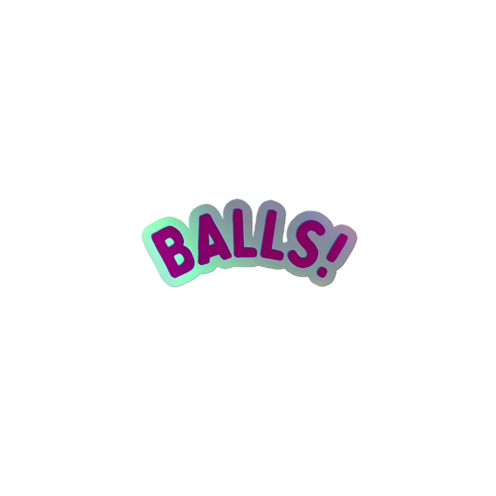 BALLS! holo sticker product image (1)