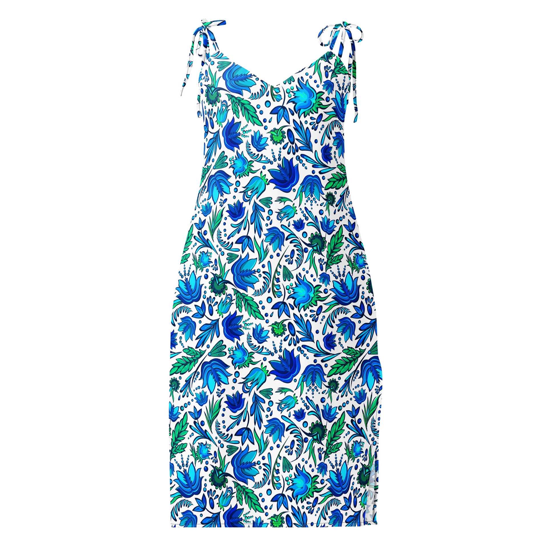 Blue Current Botanical Tie-Strap Dress product image (2)