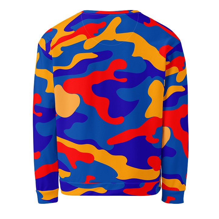 Camo Sweatshirt – Bold Multi-Color Crewneck product image (2)