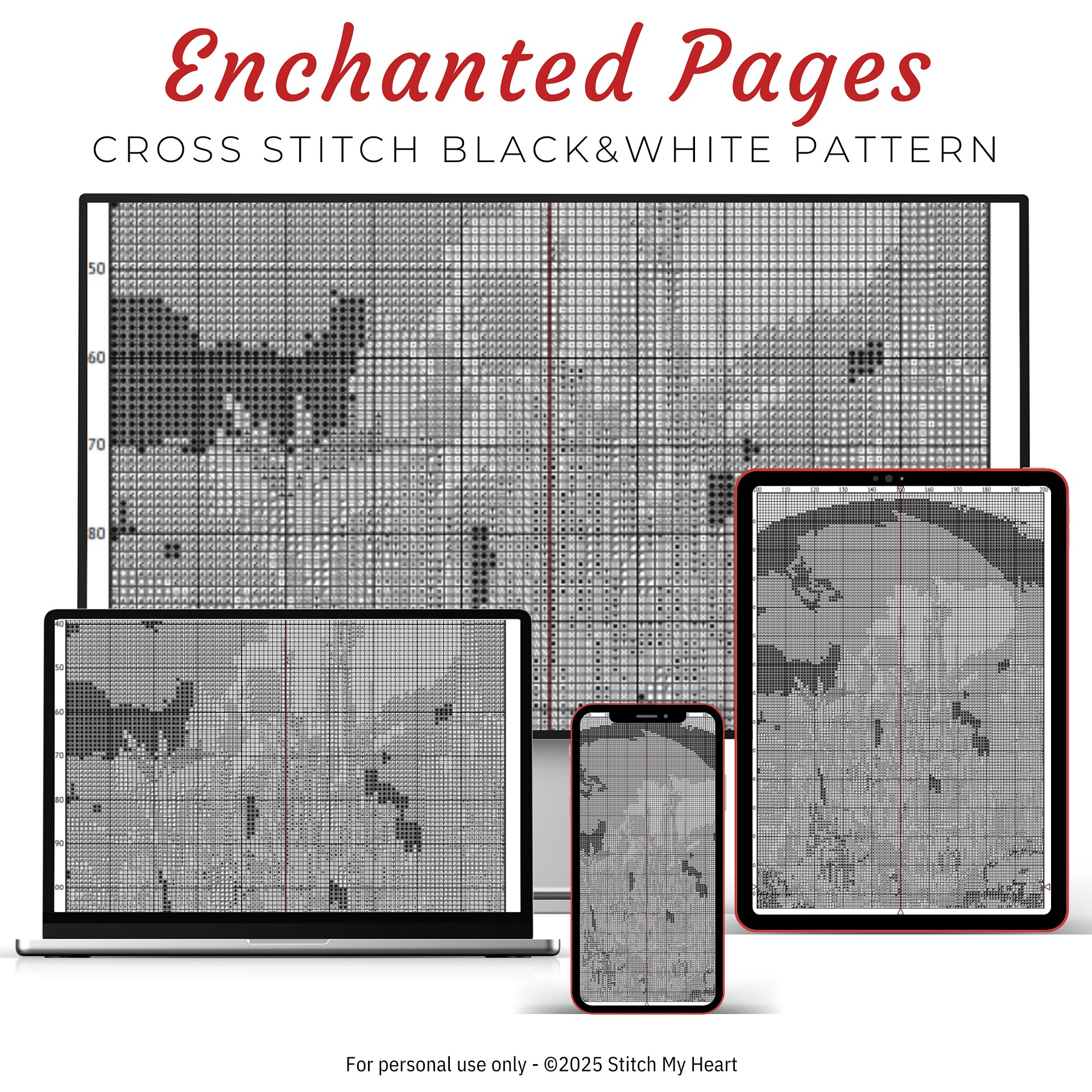 Enchanted Pages Cross Stitch Pattern product image (4)