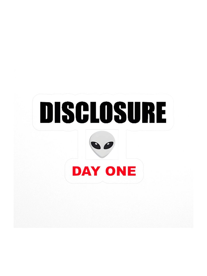 Disclosure - Day One -Stickers product image (4)