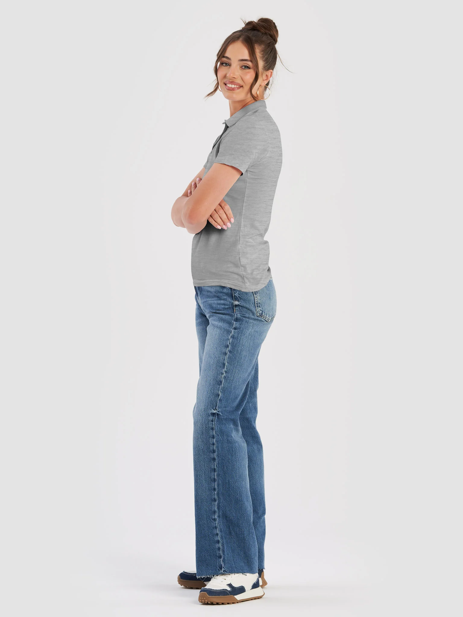 Women's Polo (blue logo) product image (5)