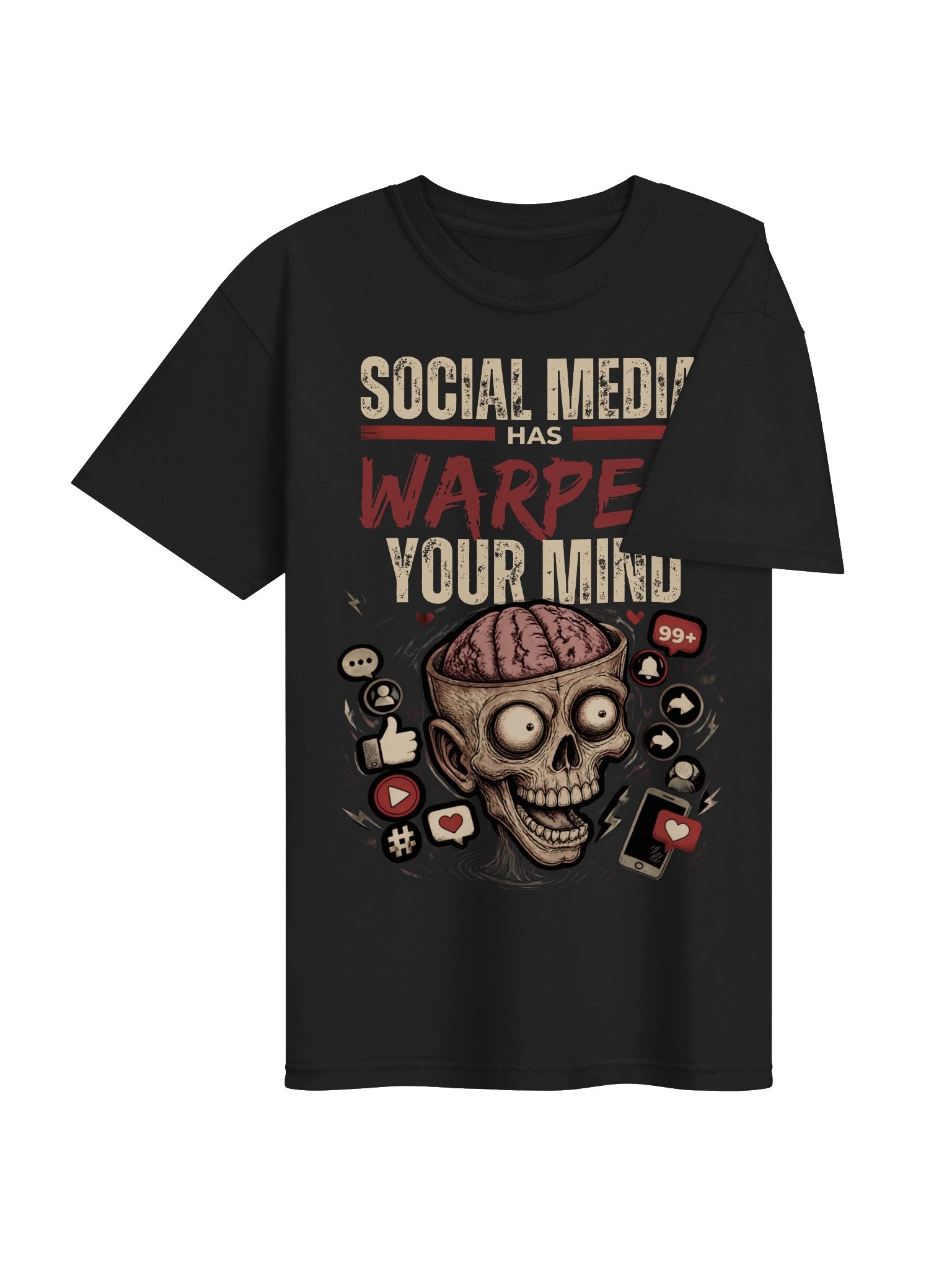 Social Media Warped Mind T-Shirt product image (30)