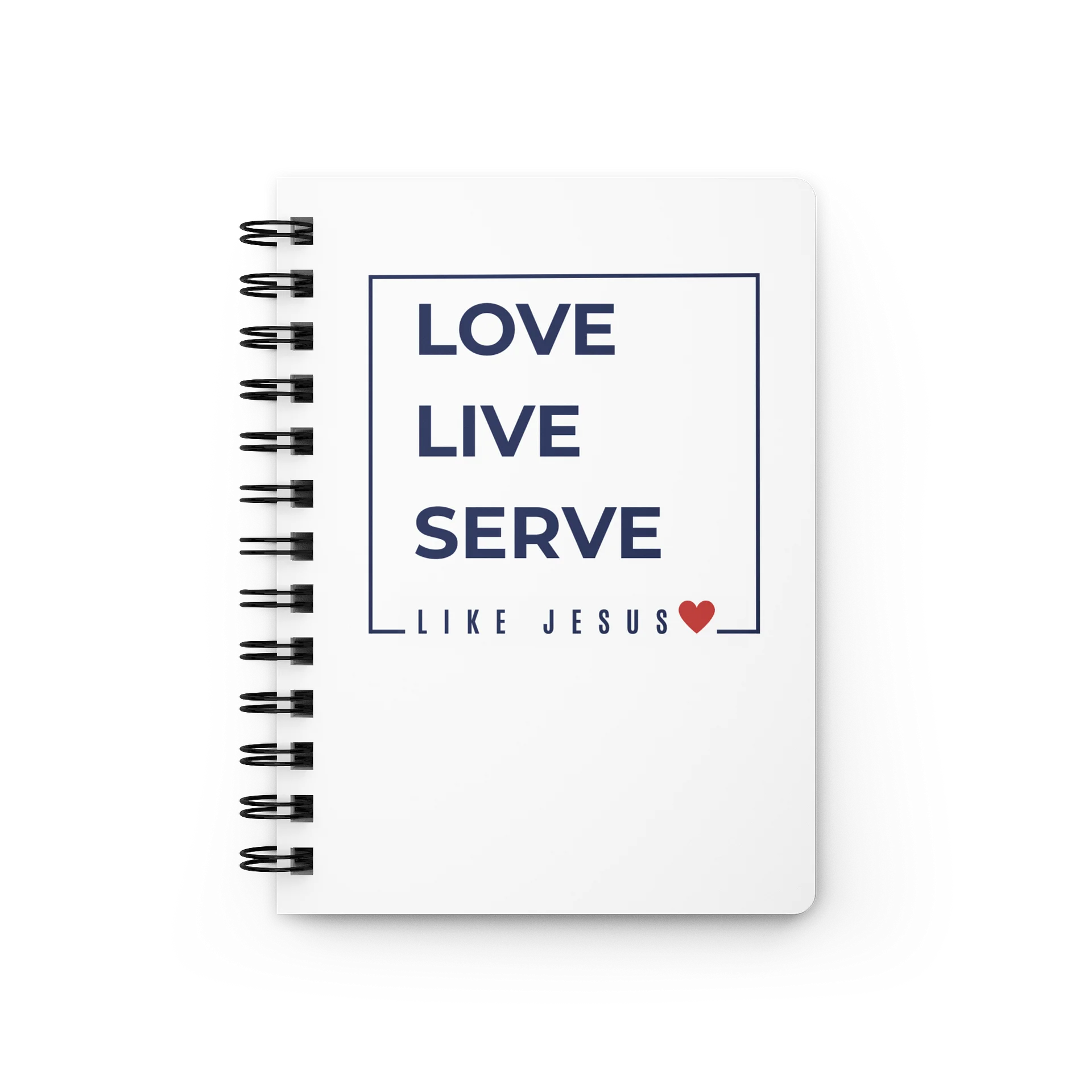 Love. Live. Serve. Like Jesus Spiral Bound Notebook product image (1)