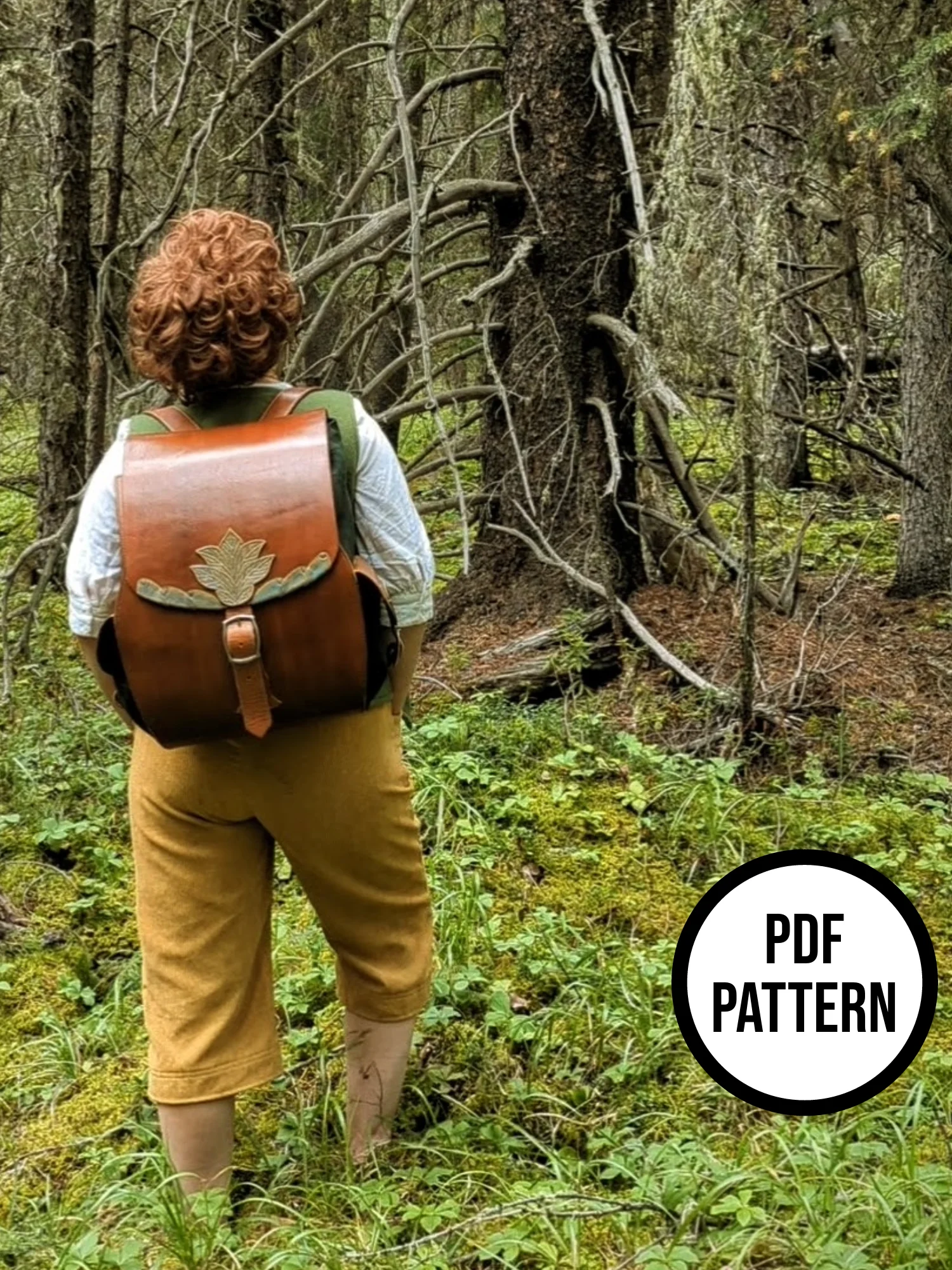 Hobbit Backpack PDF Pattern for Leatherwork product image (6)