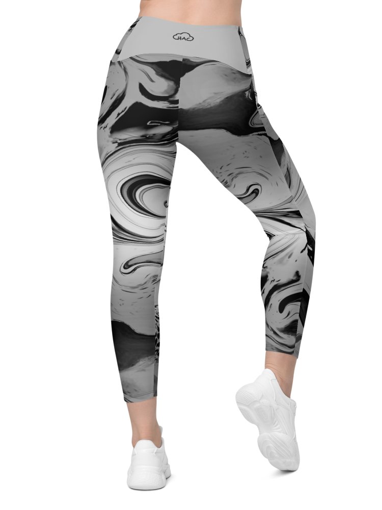 Black Marble-Leggings with Pockets product image (9)