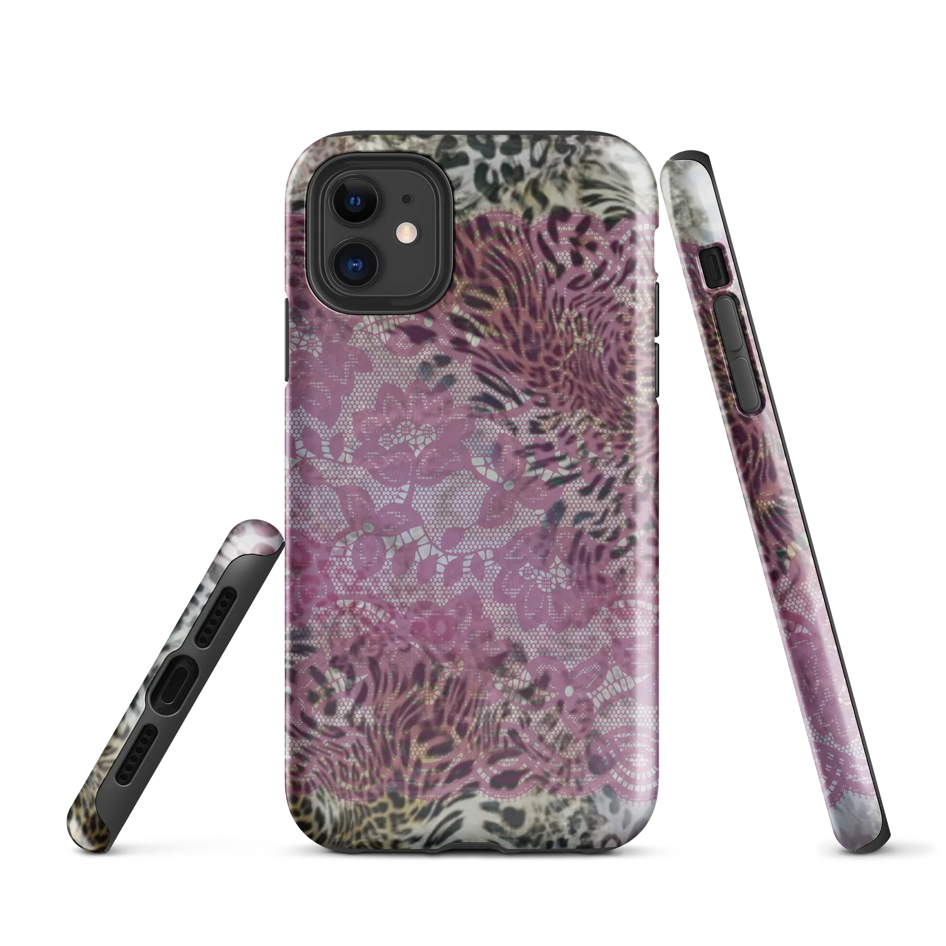 lace animal print i phone case product image (1)