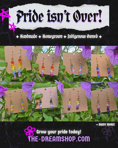 ✨ Hey Stargazers! ✨

🌈🌼 Check out our Mini Flower Pride flag earrings! Link in bio 💜

✦ Made with size 11/0 Miyuki Delicas
✦ ...