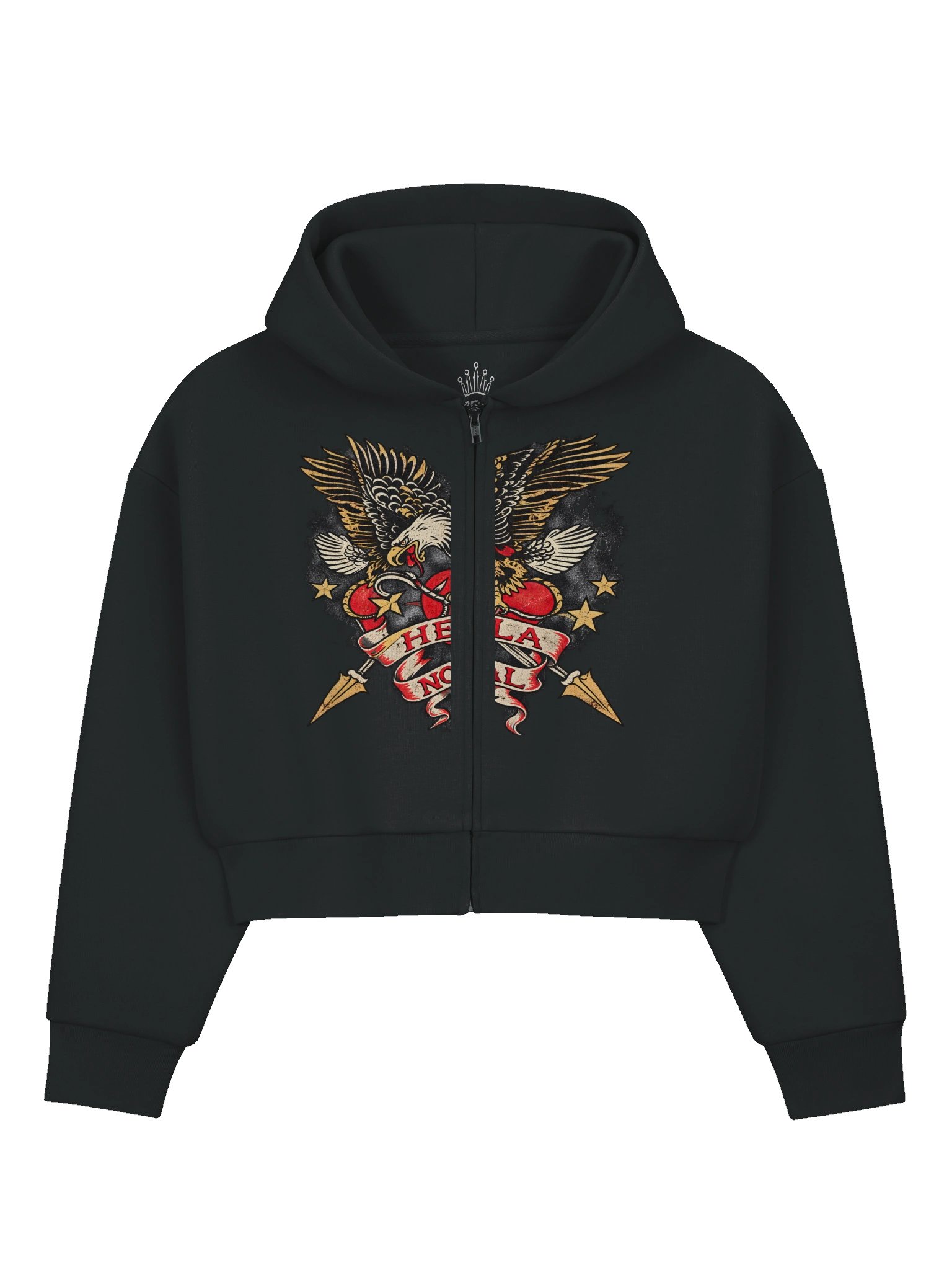 Women’s Heavyweight Eagle Heart Premium Zip-Up Hoodie product image (1)