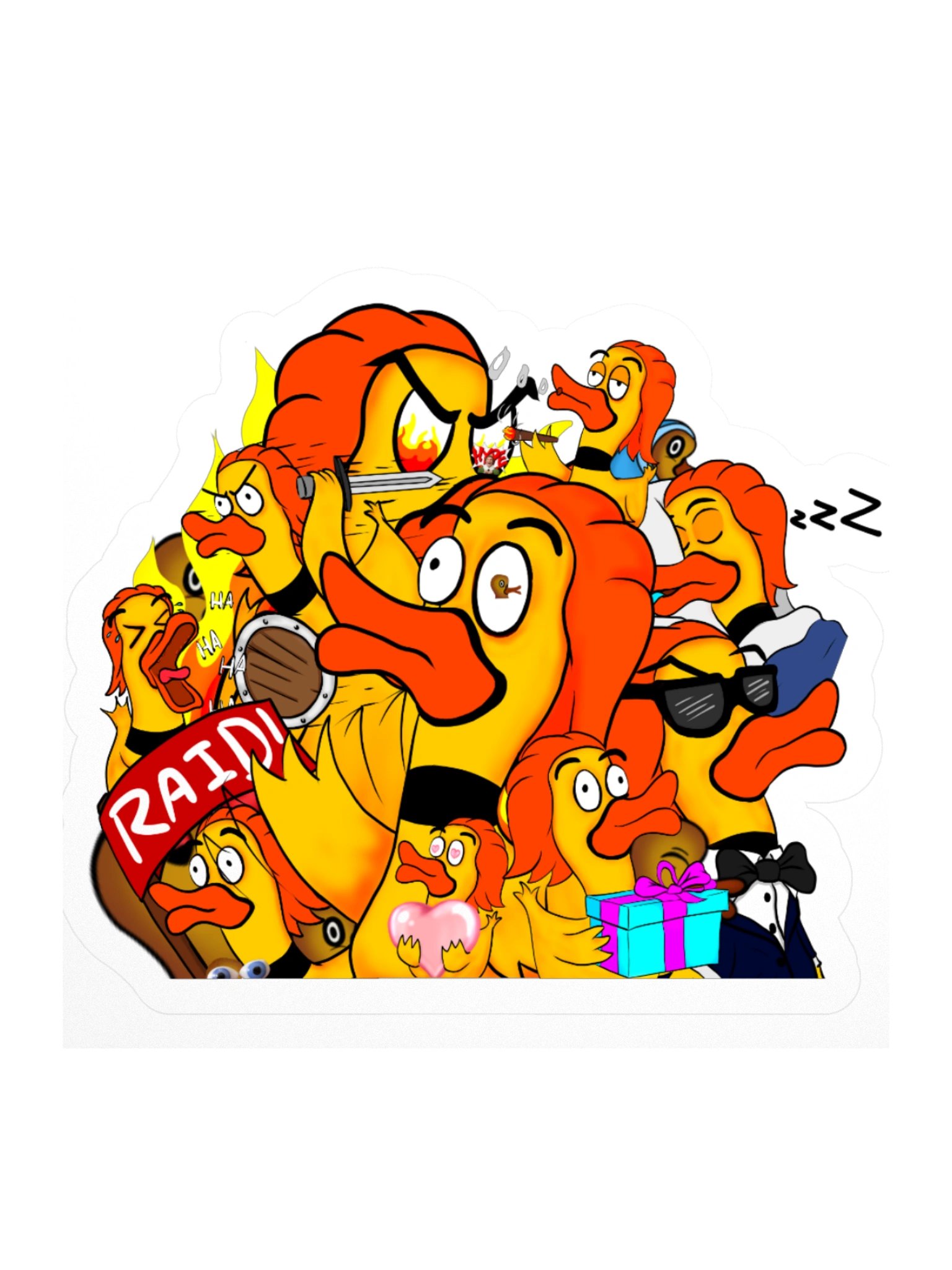 Emote Collage Kiss Cut Stickers product image (3)