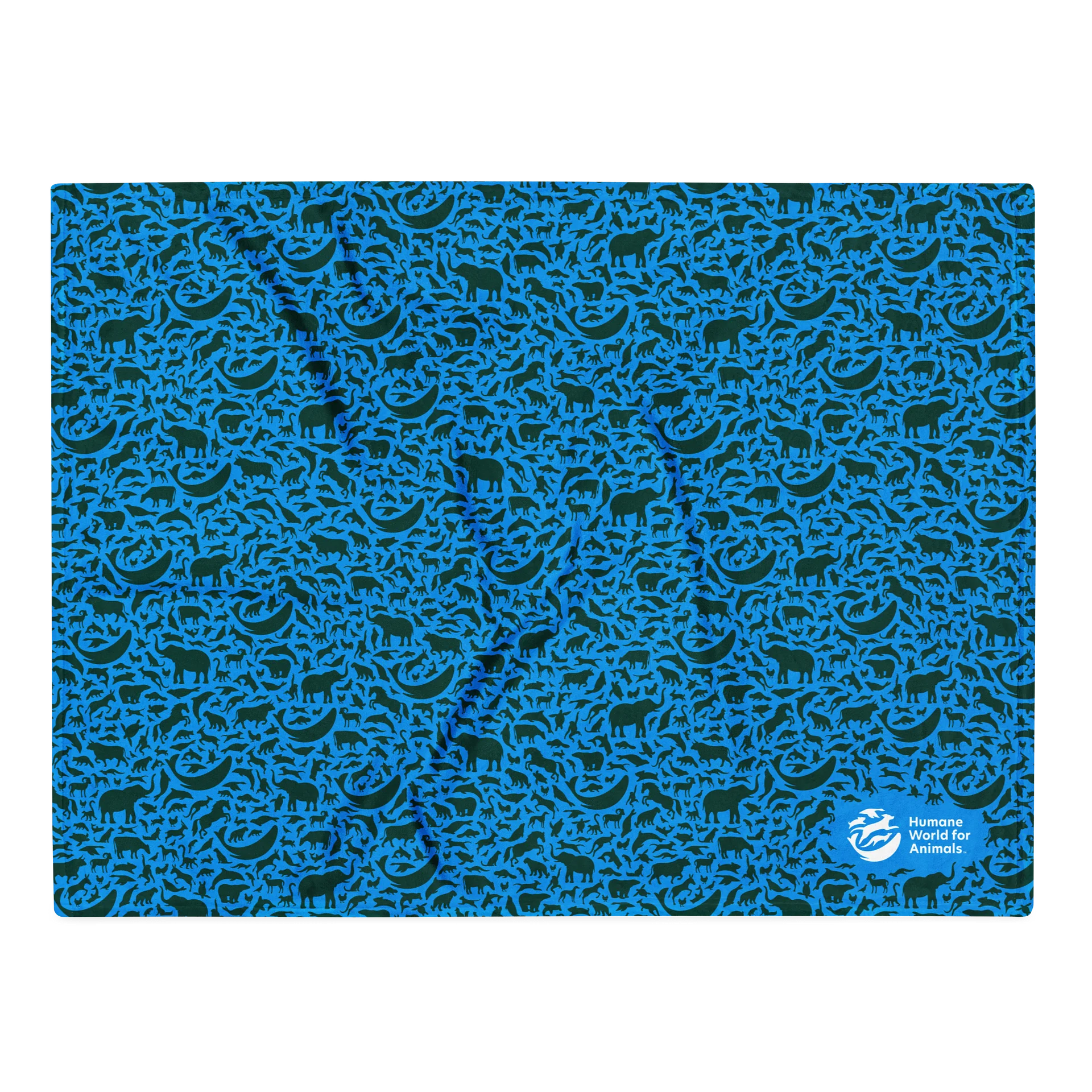 Throw blanket - Animal pattern - Blue/Green product image (1)