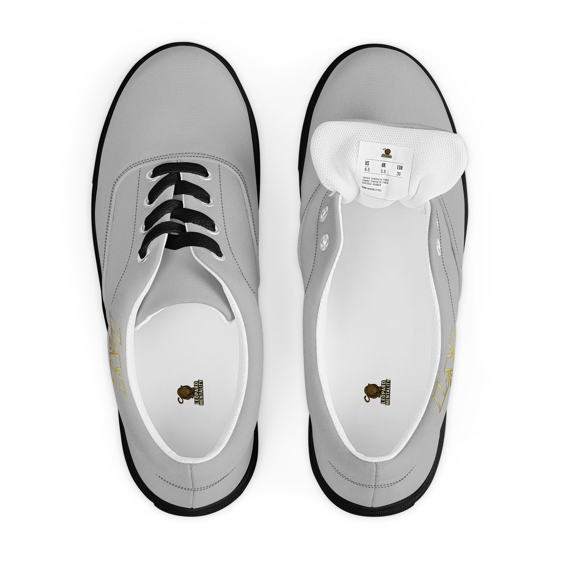 LM Origin™ Steel Gray Sneakers | Unisex Canvas Streetwear Shoes product image (9)