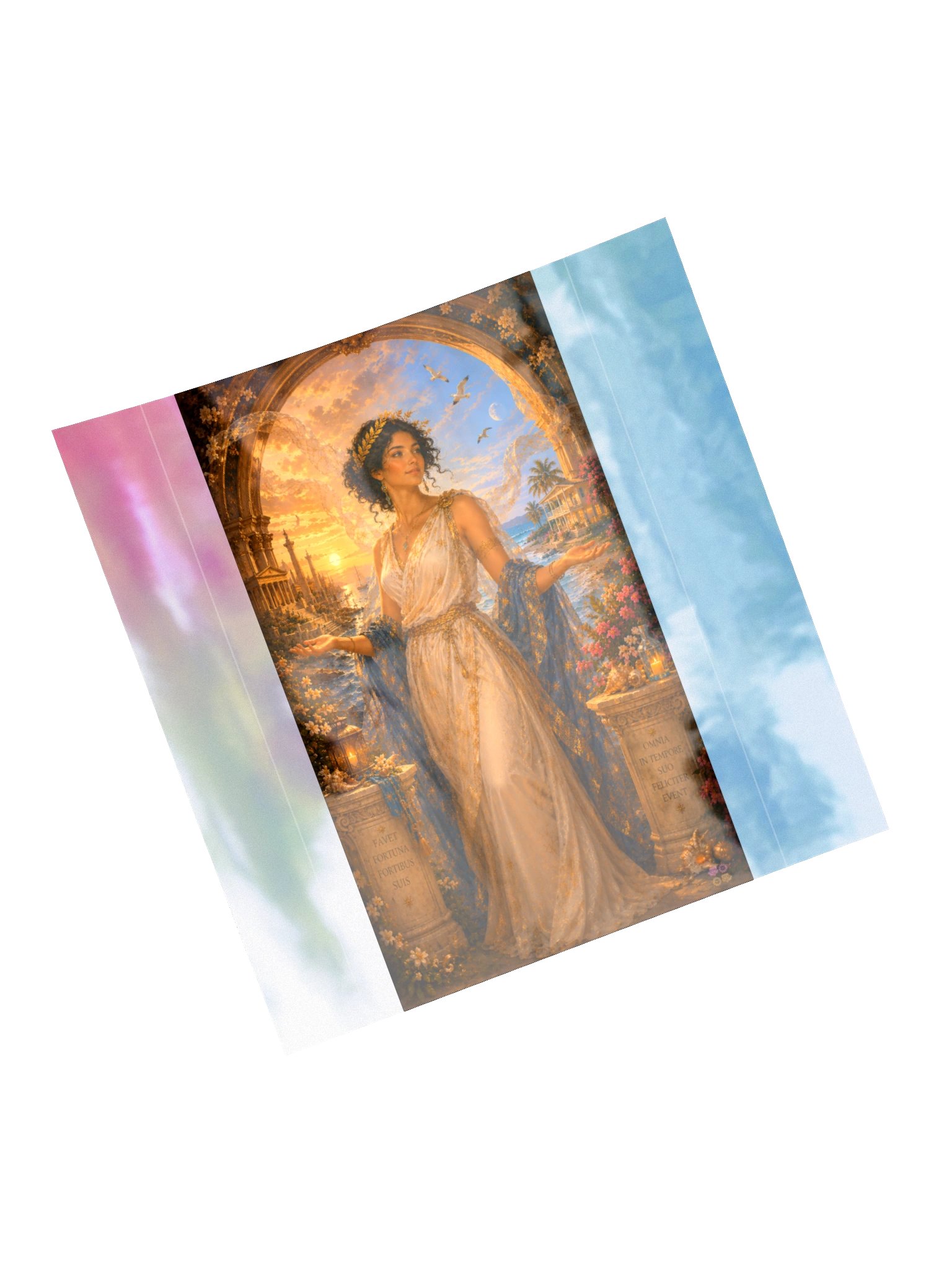 Goddess Fortuna Two Altars Holographic Sticker product image (5)
