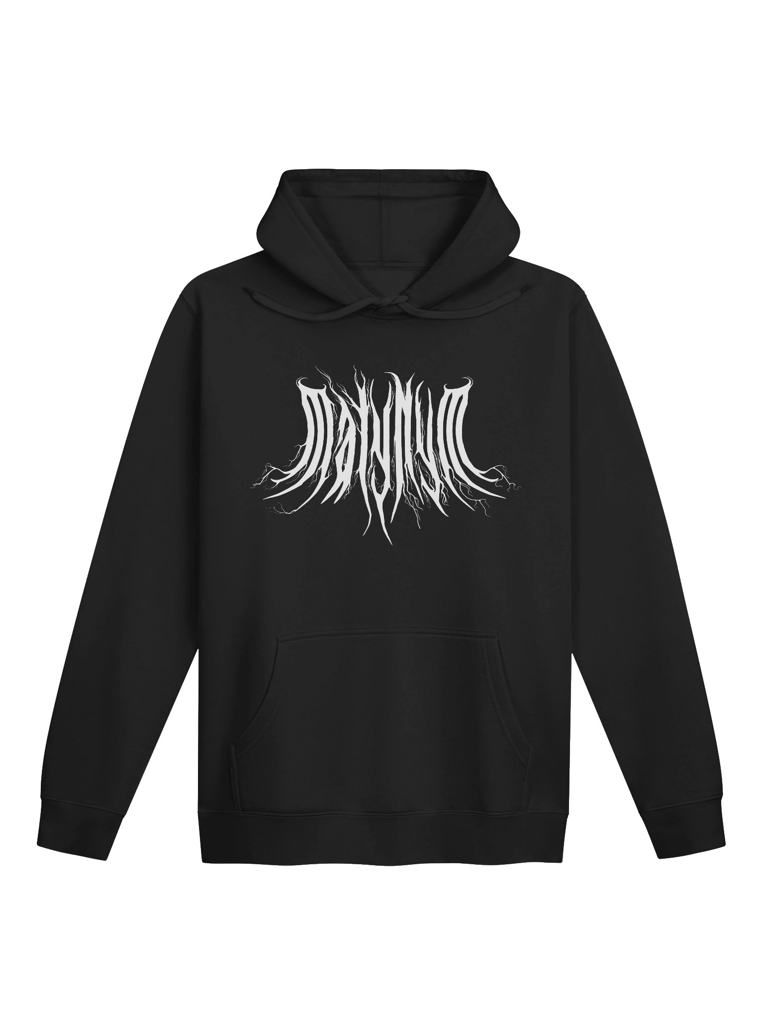 MalyNym logo white Stencil Hoodie product image (1)