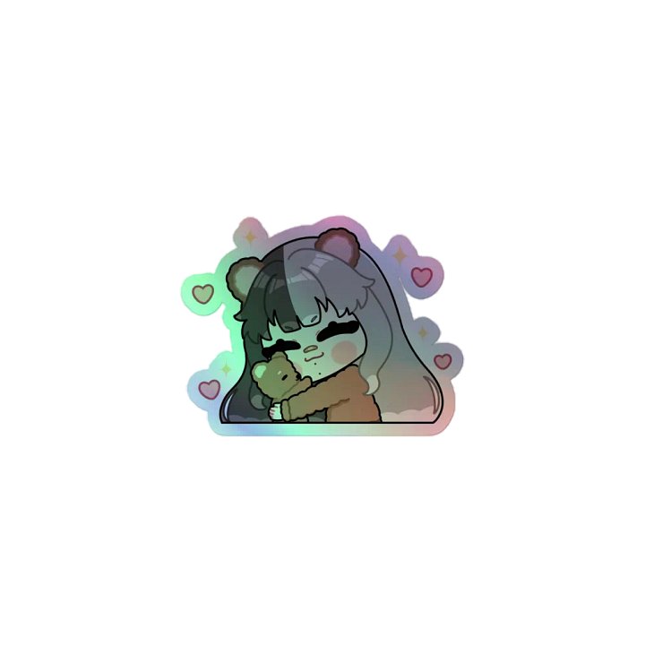 Bear Hug Holographic Sticker product image (1)
