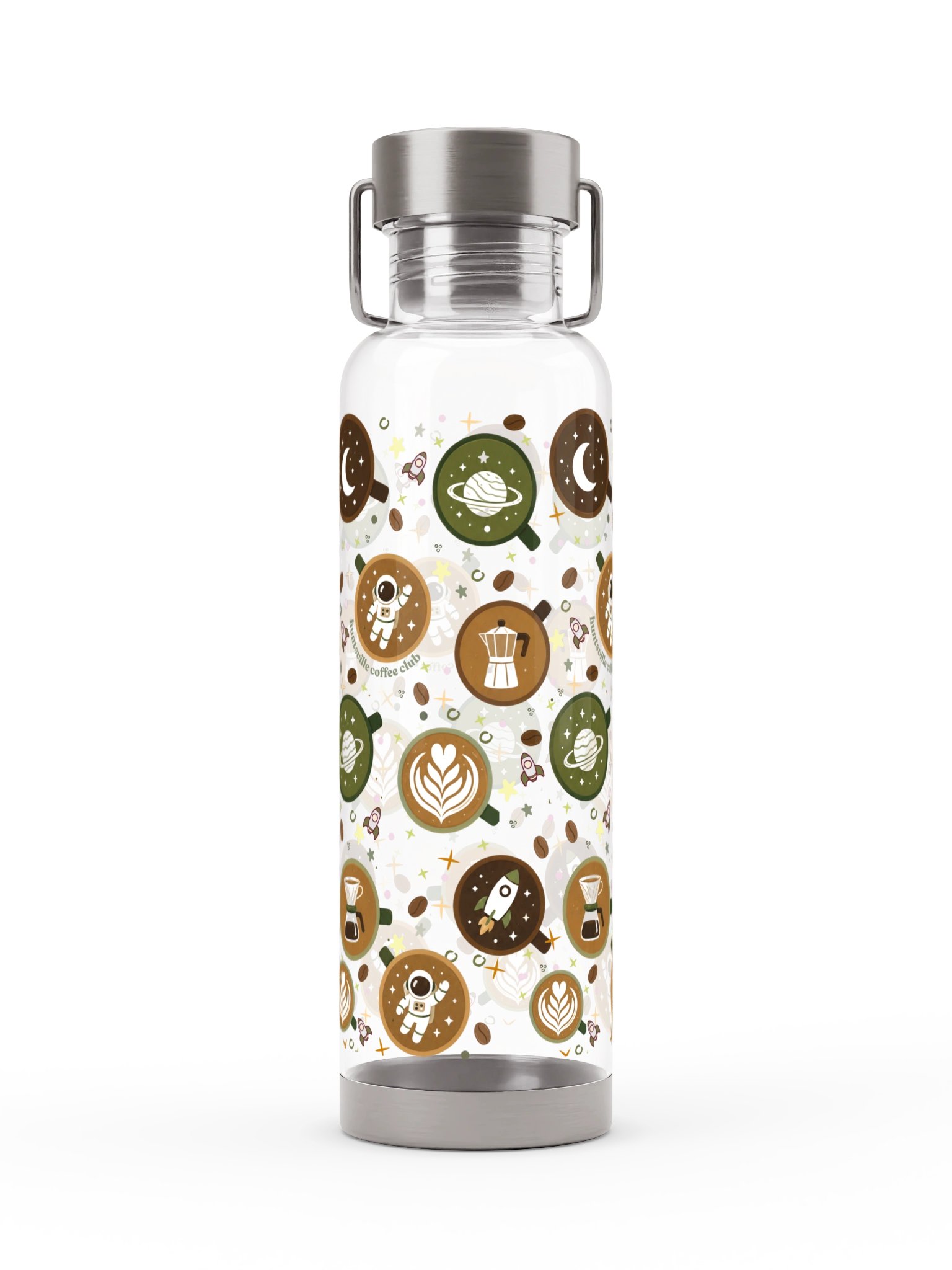 Cosmic Coffee Mug Pattern Sports Bottle product image (3)