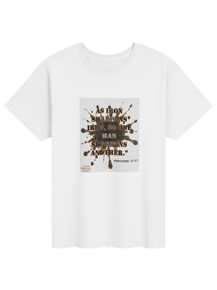 Iron Sharpens Iron Bible Quote Tee product image (1)