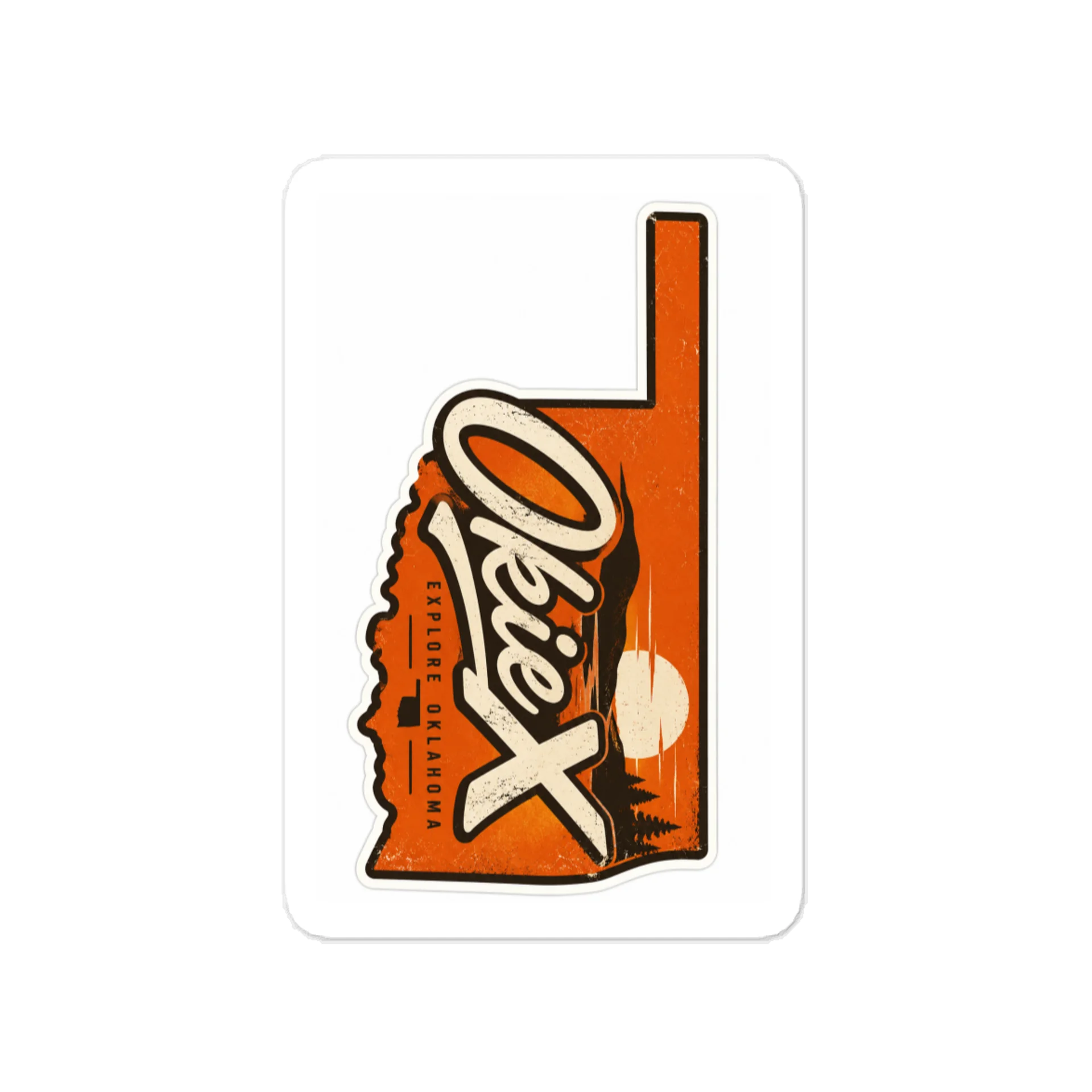 OkieX Explore Oklahoma Adventure Sticker