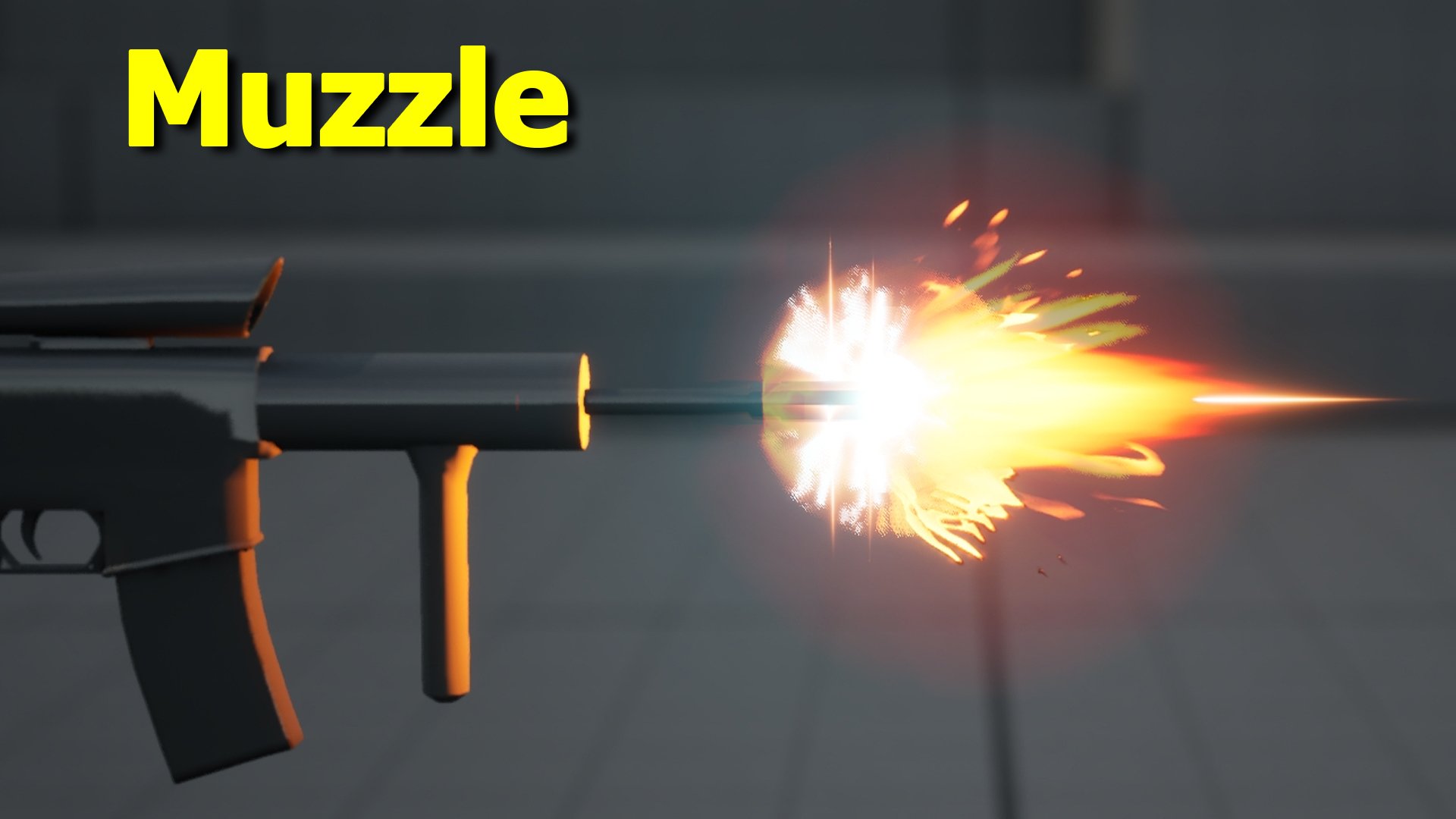 Muzzle Flash in Unreal Engine 5 Niagara product image (1)