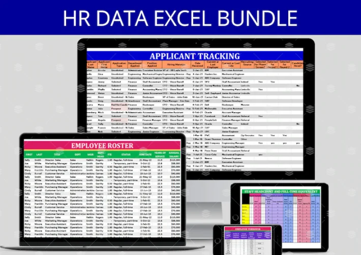 Human Resource Excel Template Bundle product image (1)