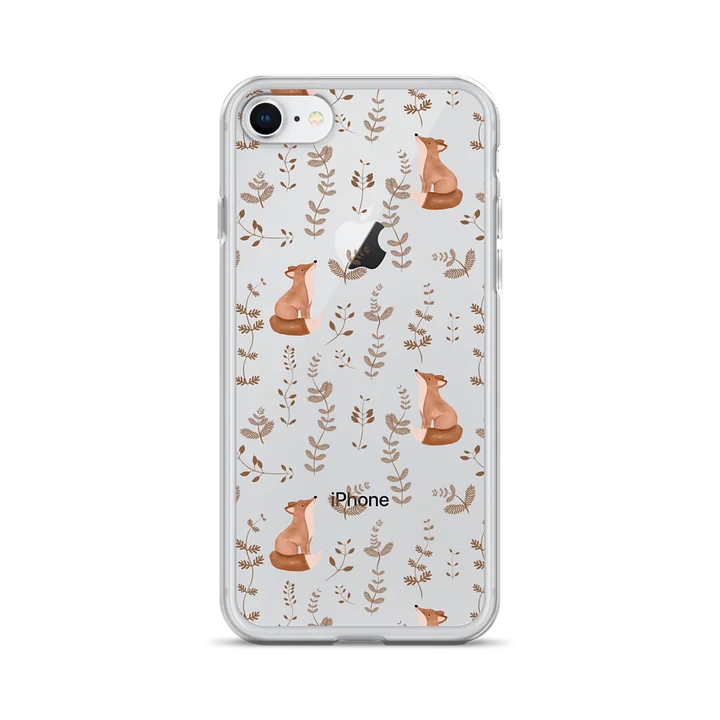 FOX AND FERN COPPER Clear iPhone Case product image (28)