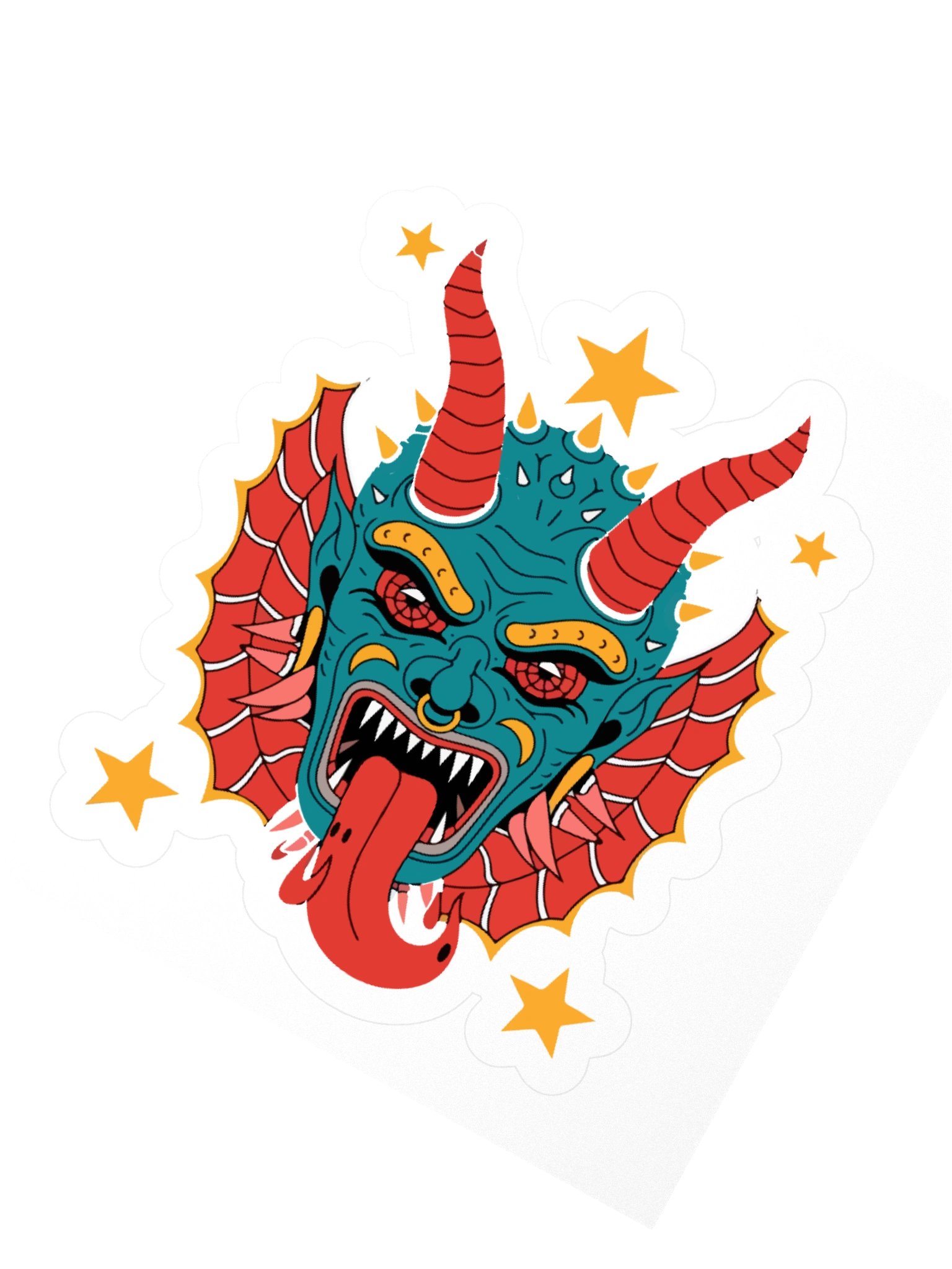 Demonic Kiss Cut Stickers product image (2)