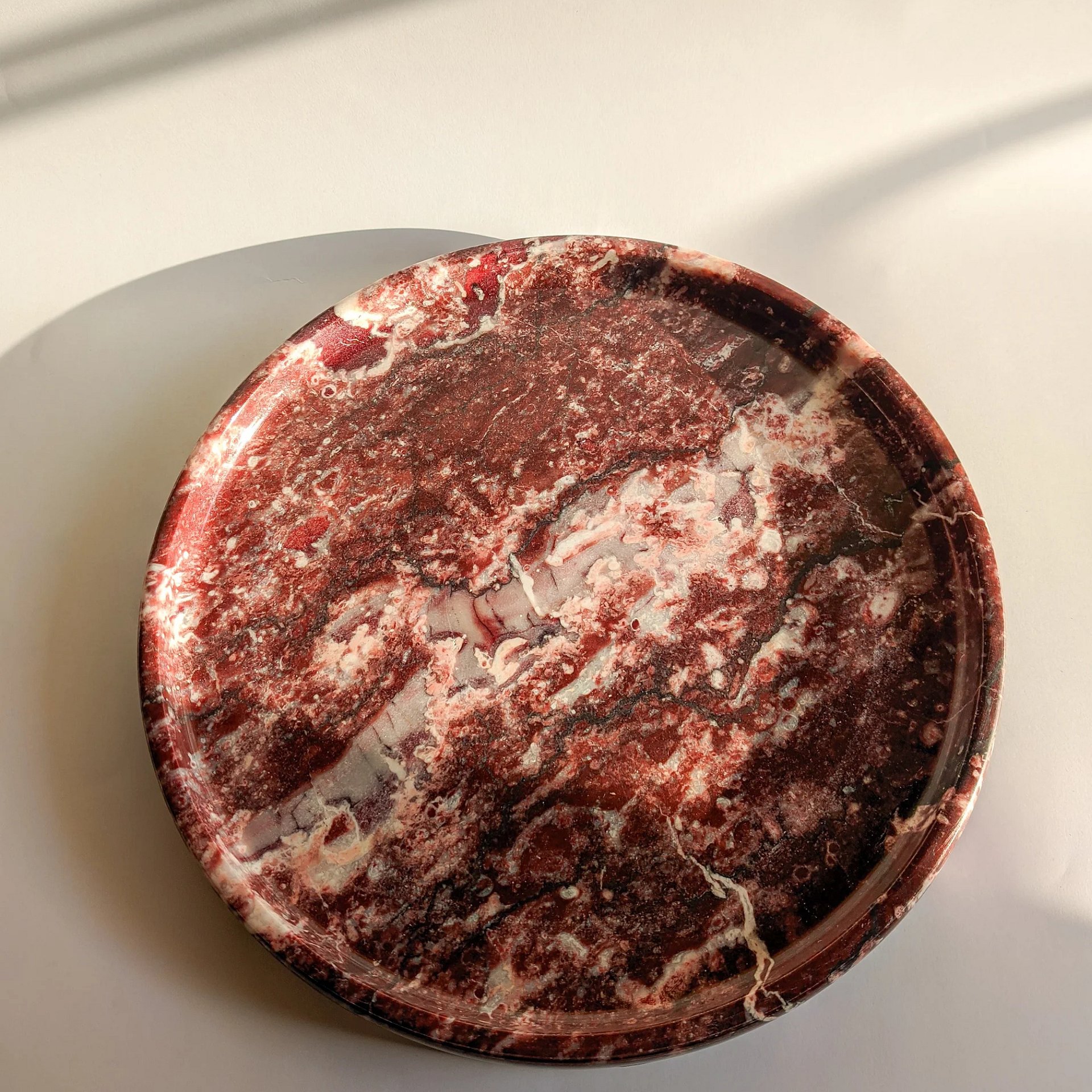 Copy of Rosso Levanto Marble Platter product image (5)