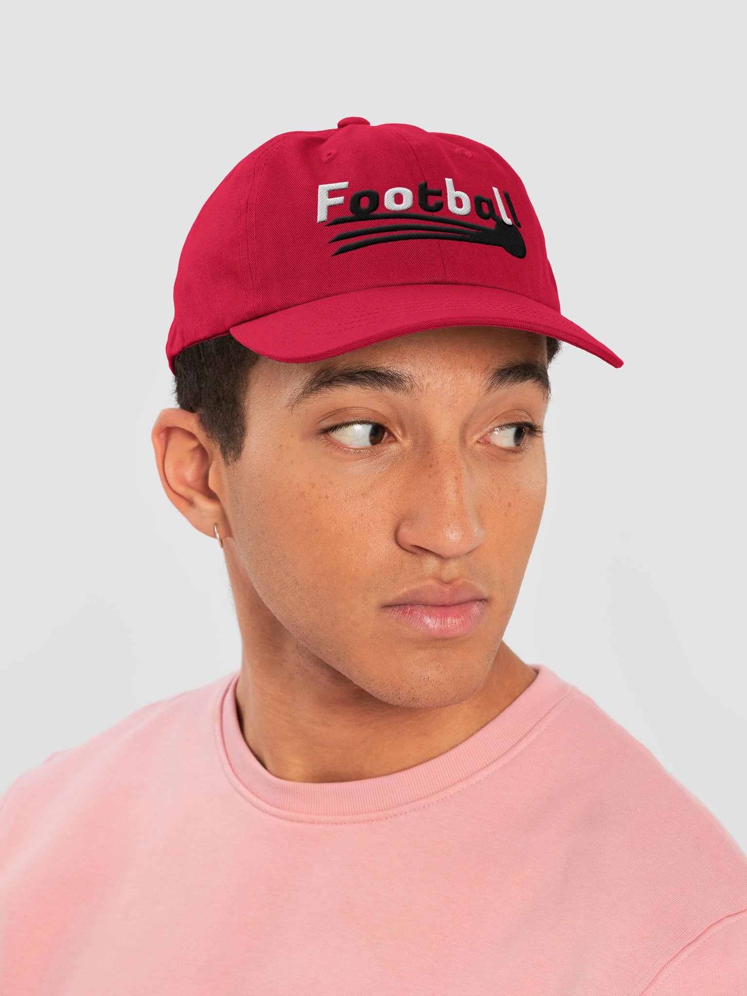 Black And White Football Dad Hat product image (14)