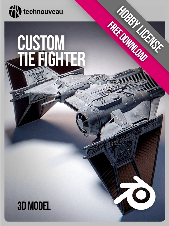 3D Model - FREE Tie FIghter - (Hobby License) product image (1)