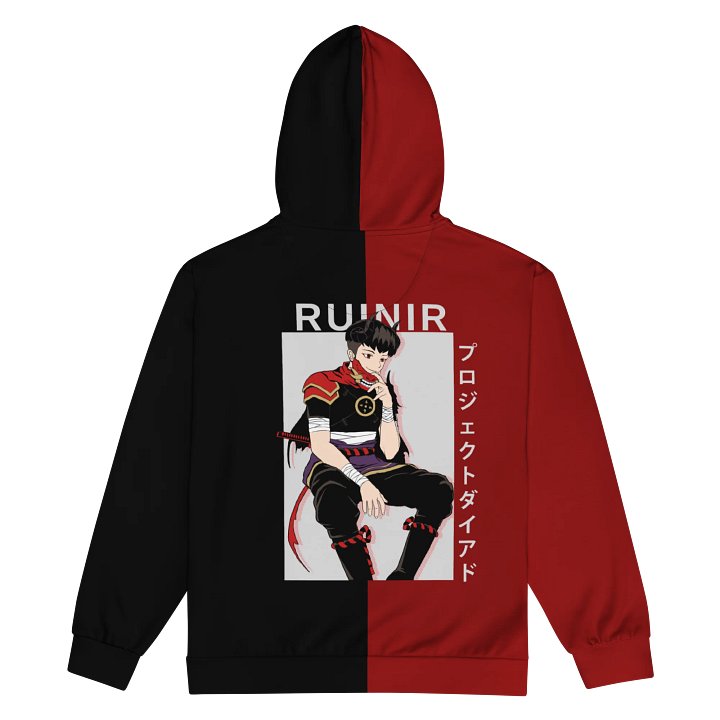Black & Red Ruinir Zip Up product image (1)