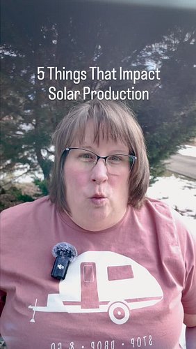 Let's take the mystery out of why you get less solar at different times. 

5 things that impact solar:

1️⃣ Time of day 🕐 
2️...