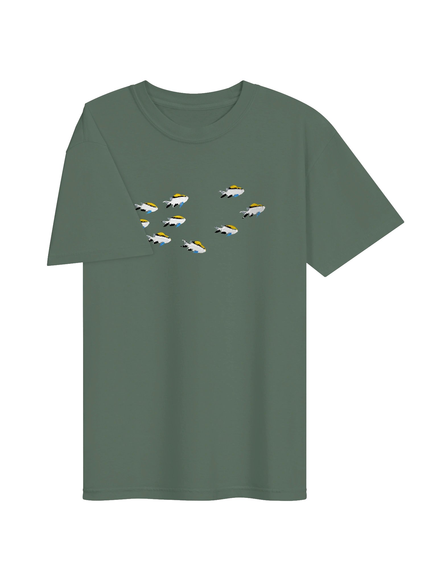 A School of Barrier Reef Chromis Embroidered Premium Shirt | Saltwater Reef Aquarium Fish & Marine Life Apparel product image (27)