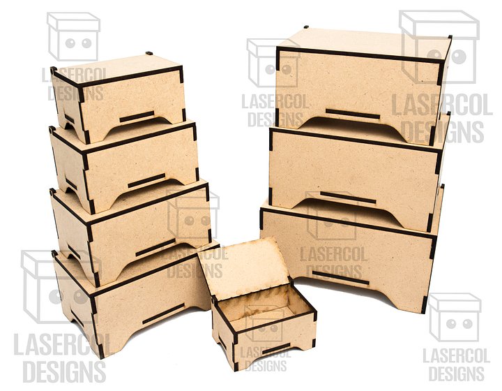 Boxes Bundle (Set 7, 8) - Laser Cut Files product image (2)