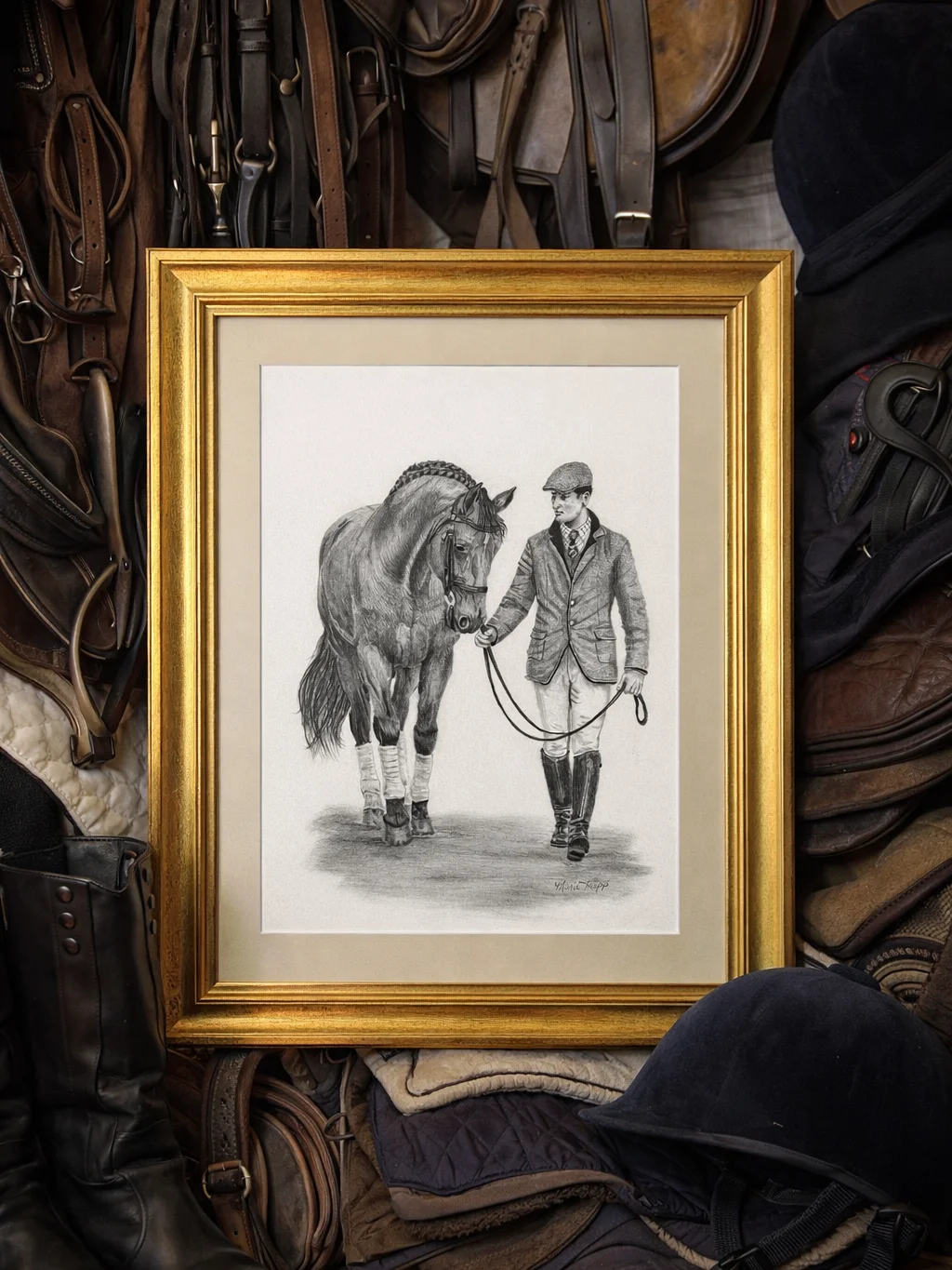 The Walk Original Graphite Pencil Drawing product image (1)