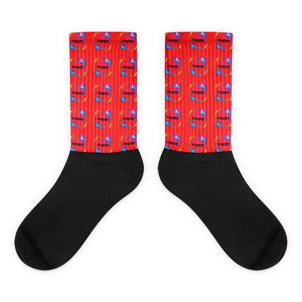 Happy Swirl Sublimated Socks product image (1)
